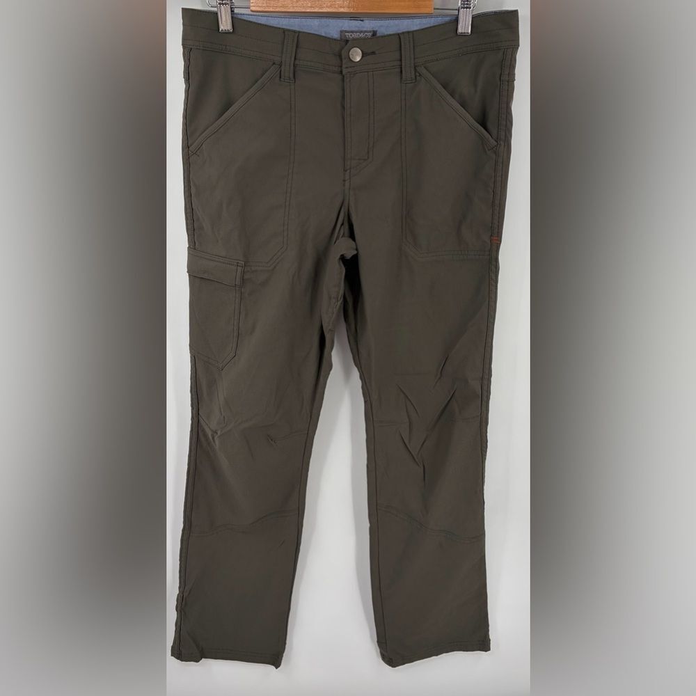 Toad & Co men’s barrow hiking cargo pant gray green camping outdoor size 32